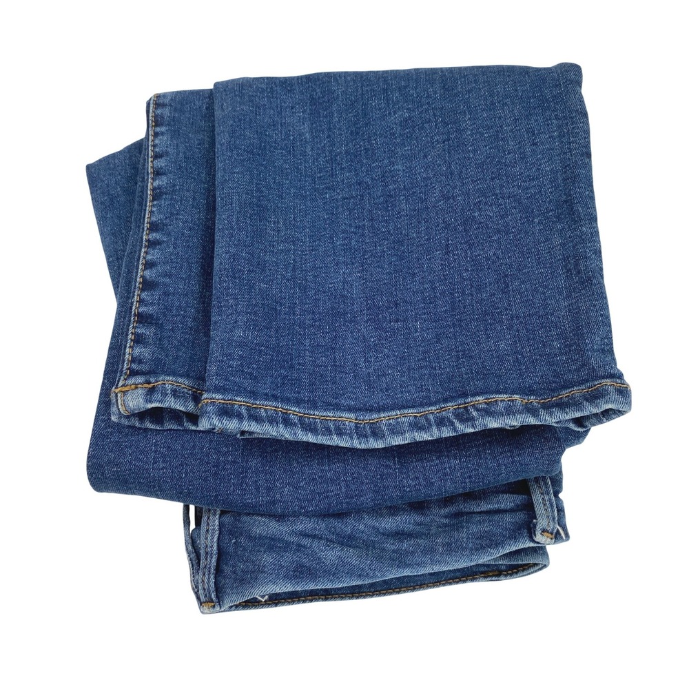 Good American Jeans Womens 8 Good Petite Straight High Rise Medium Wash Denim - Picture 12 of 12
